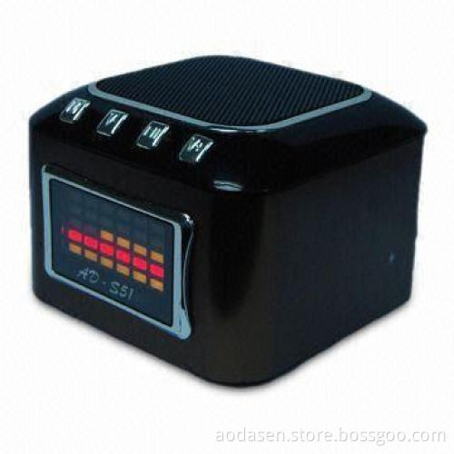 Mini Speaker with Rhythem Display, 80Hz to 18KHz Frequency and Built-in 800mA Battery